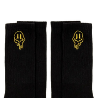 SMILEY DRIP EMBROIDERED SOCKS