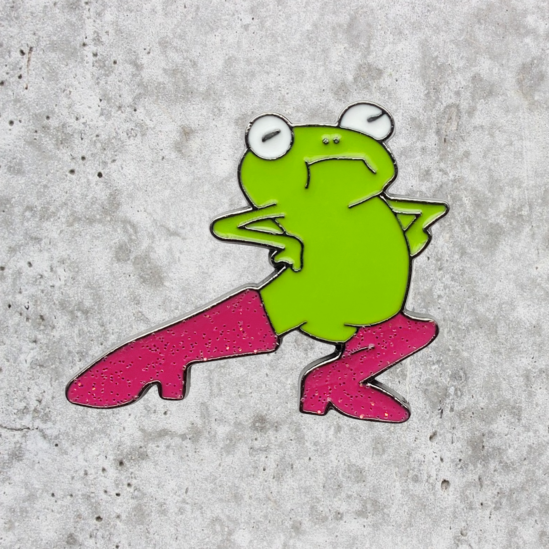 SASSY FROG ENAMEL PIN