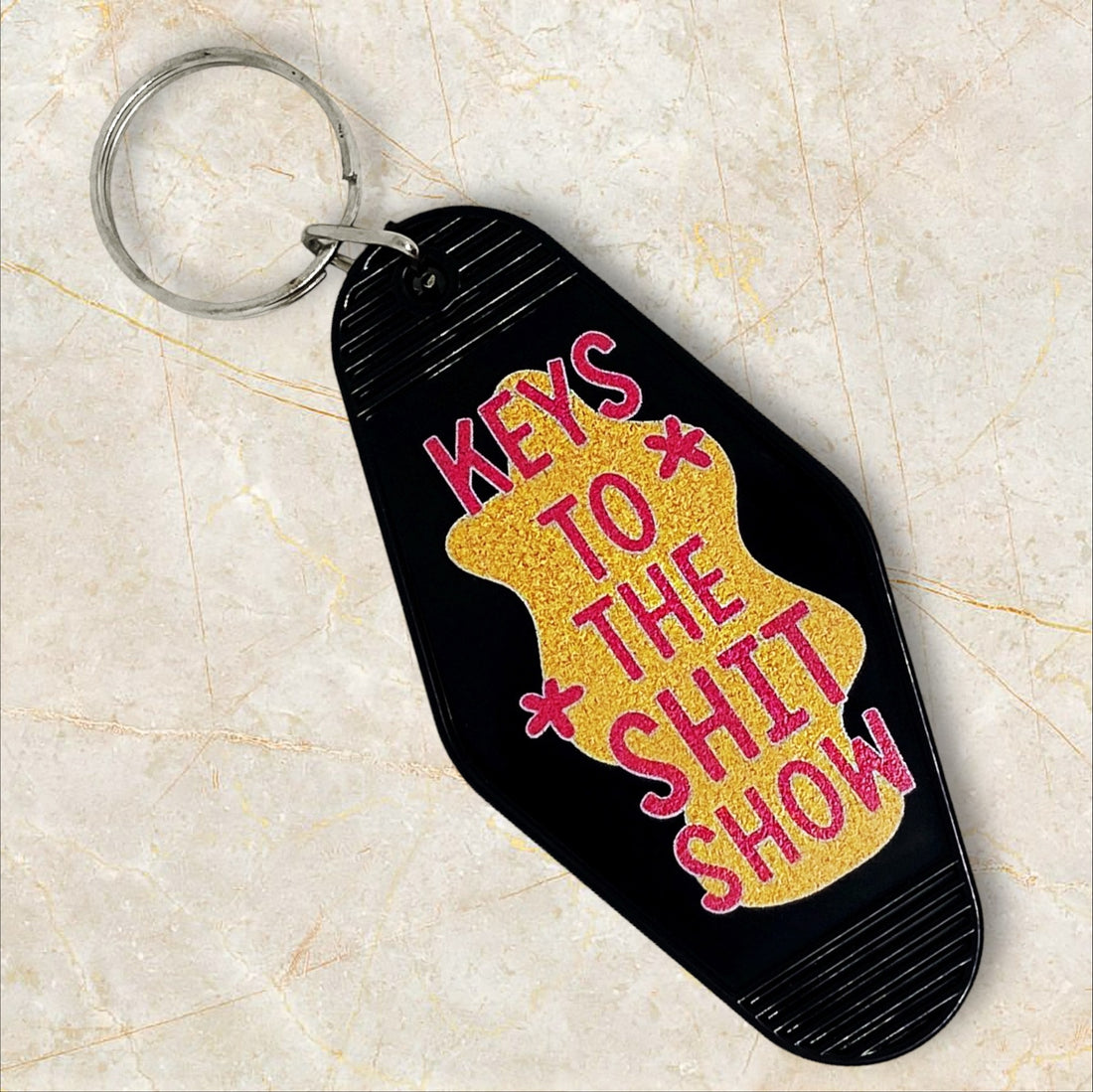 KEYS TO THE SHIT SHOW KEYCHAIN