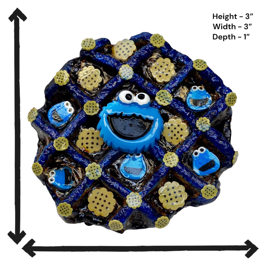 COOKIE MONSTER WAFFLE MAGNET