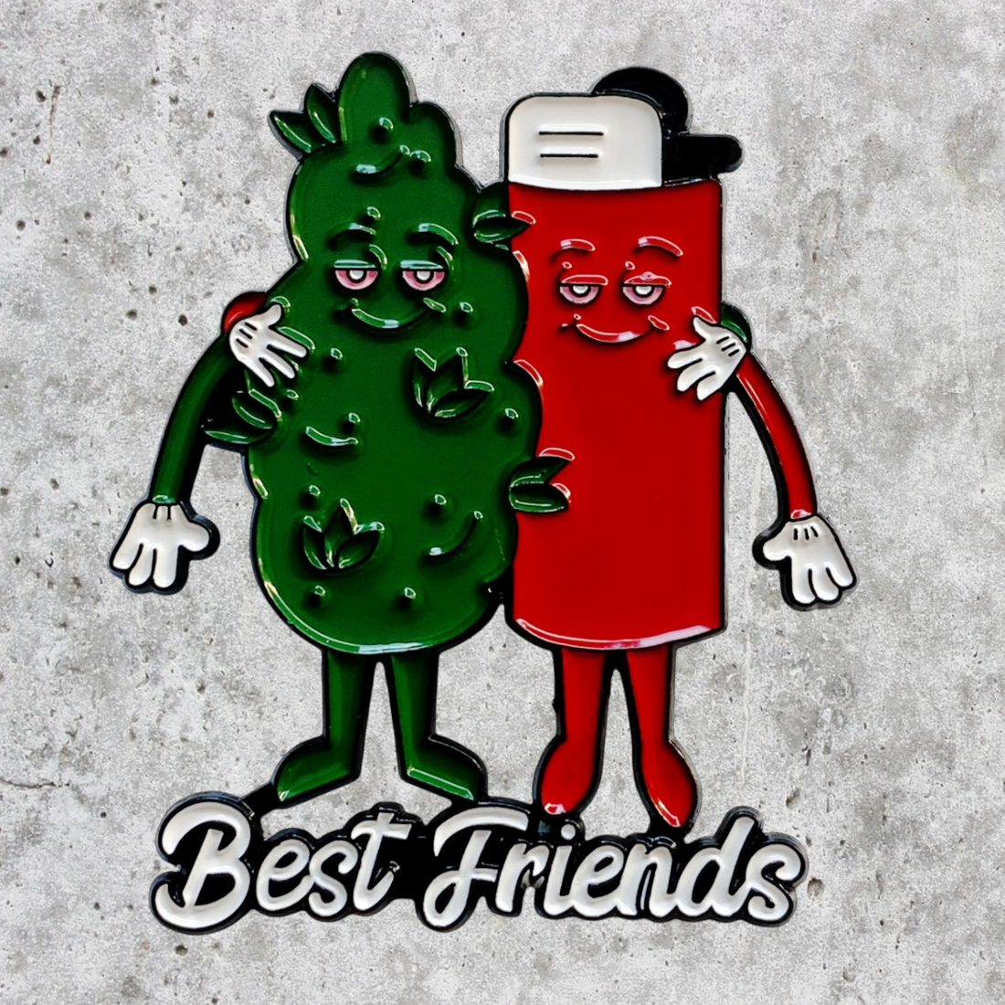 BEST BUDS ENAMEL PIN