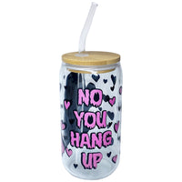 NO YOU HANG UP GLASS BAMBOO TUMBLER 500ML