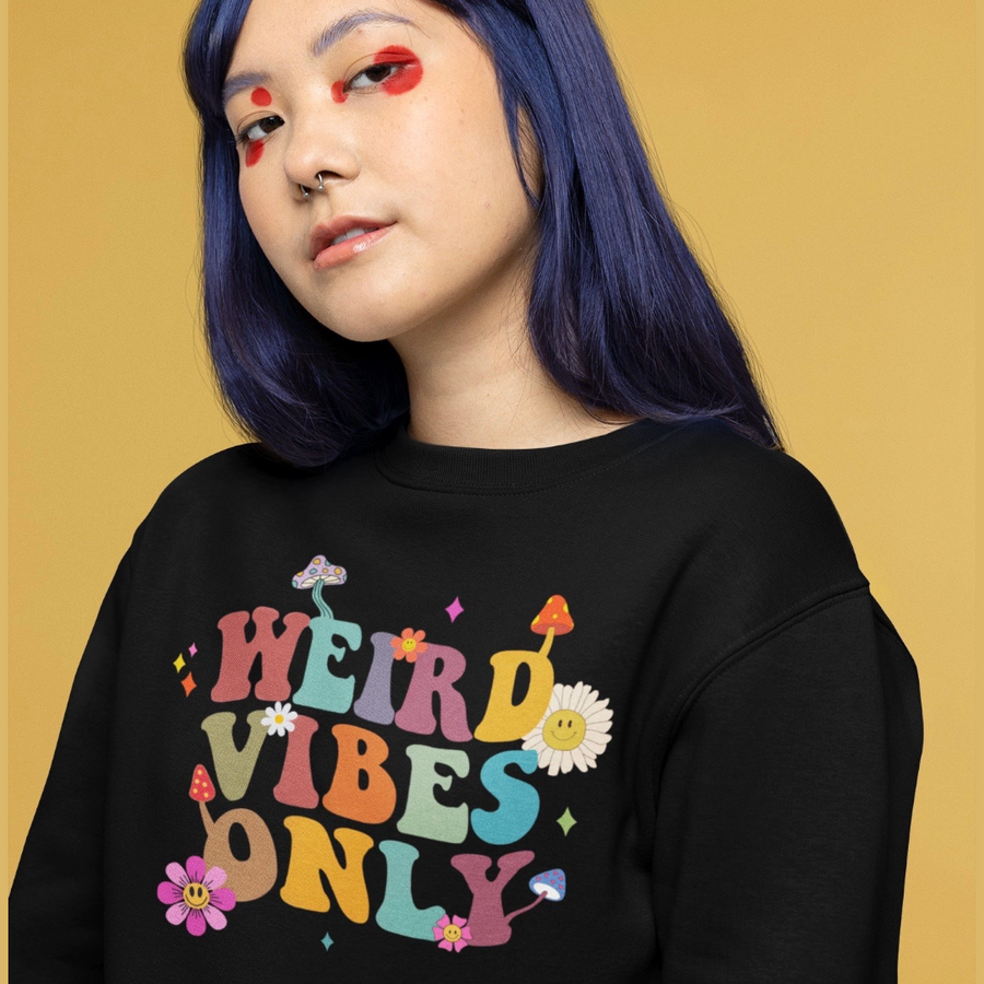 WEIRD VIBES ONLY CREW NECK