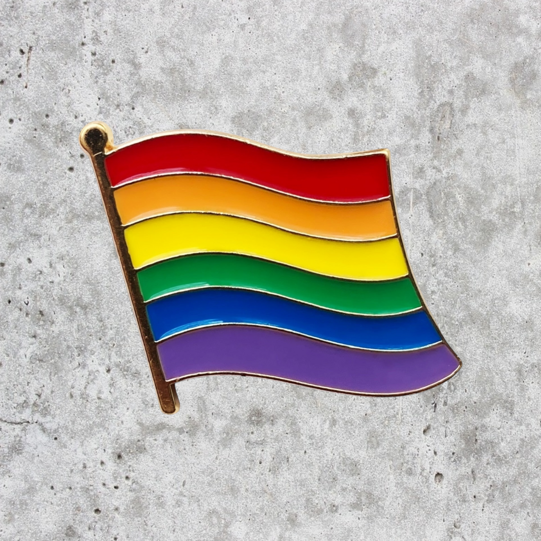 PRIDE FLAG ENAMEL PIN