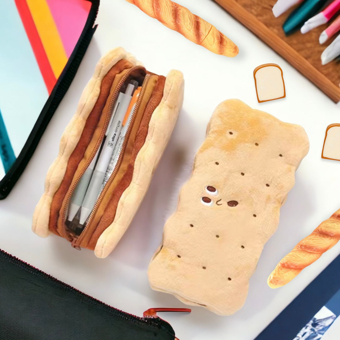 COOKIE SANDWICH PENCIL BAG PLUSHIE